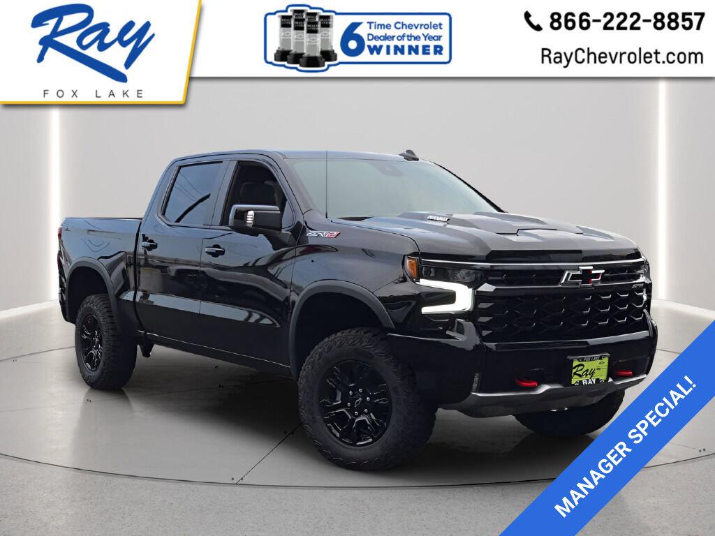 Black 2026 Chevrolet Silverado 1500 Pickup Truck Four-Wheel Drive Automatic