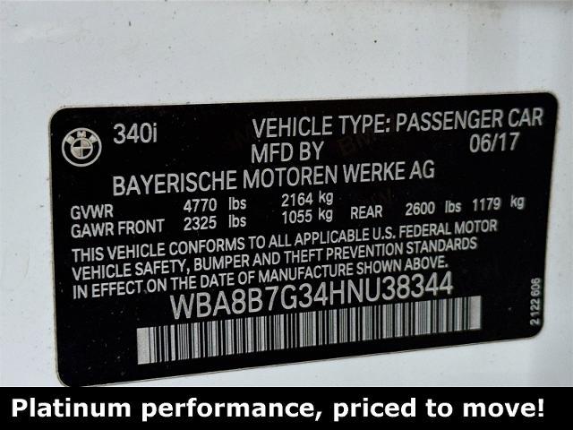 2017 BMW 340i Vehicle Photo in EVERETT, WA 98203-5662
