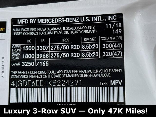 2019 Mercedes-Benz GLS 450 Vehicle Photo in EVERETT, WA 98203-5662