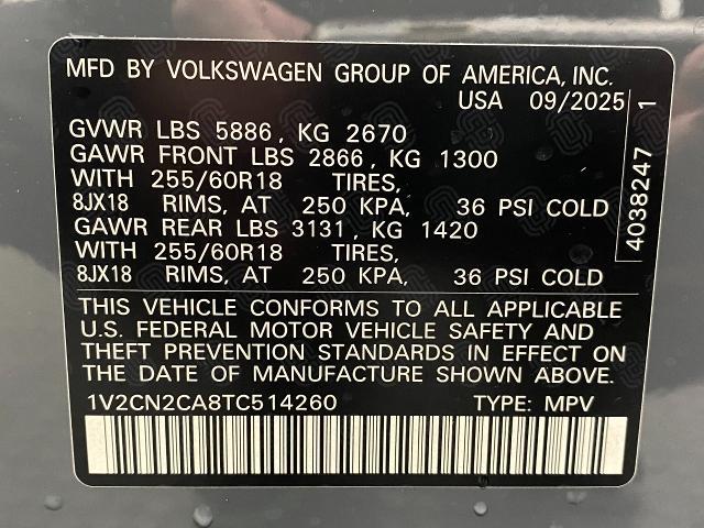 2026 Volkswagen Atlas Vehicle Photo in Appleton, WI 54913