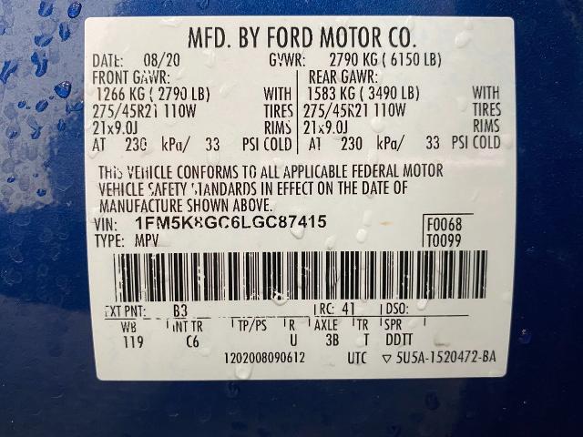 2020 Ford Explorer Vehicle Photo in Appleton, WI 54913