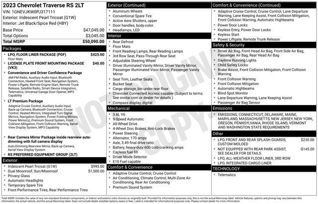 2023 Chevrolet Traverse Vehicle Photo in DANBURY, CT 06810-5034