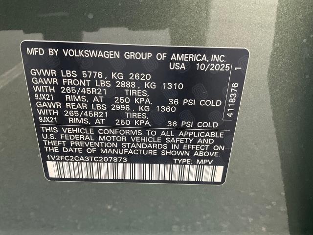 2026 Volkswagen Atlas Cross Sport Vehicle Photo in Oshkosh, WI 54904