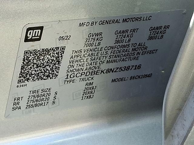 2022 Chevrolet Silverado 1500 Vehicle Photo in DANBURY, CT 06810-5034