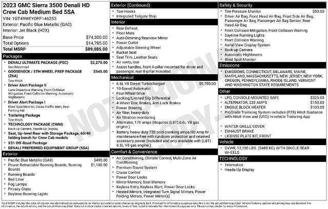 2023 GMC Sierra 3500 HD Vehicle Photo in PUYALLUP, WA 98371-4149