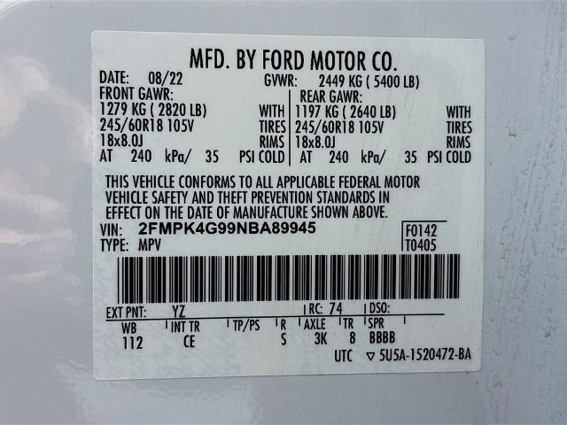 2022 Ford Edge Vehicle Photo in PUYALLUP, WA 98371-4149