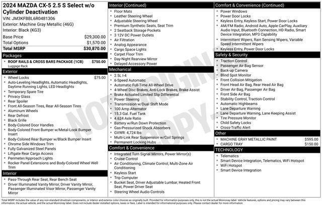 2024 Mazda CX-5 Vehicle Photo in DANBURY, CT 06810-5034