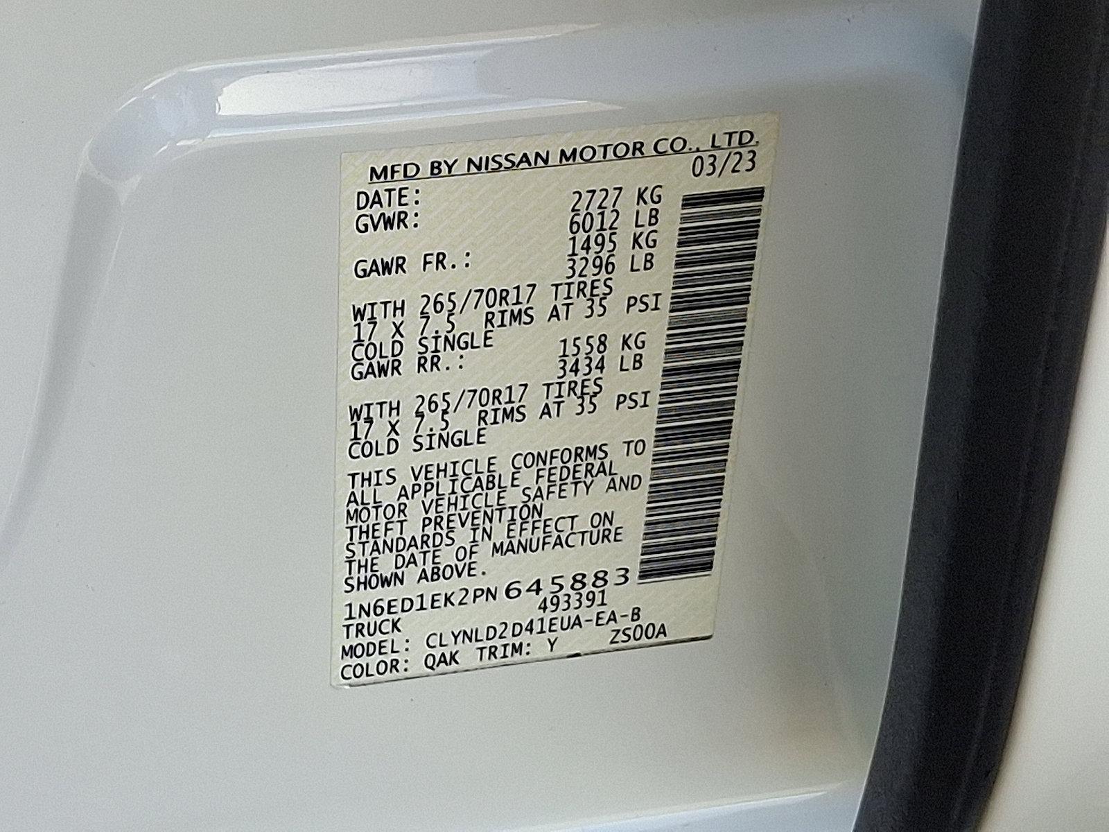 2023 Nissan Frontier Vehicle Photo in Trevose, PA 19053