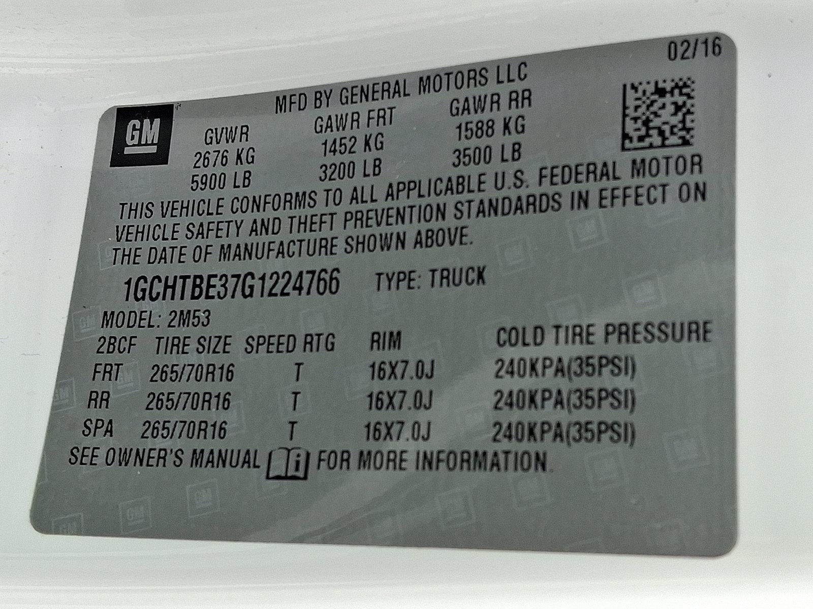 2016 Chevrolet Colorado Vehicle Photo in BETHLEHEM, PA 18017-9401