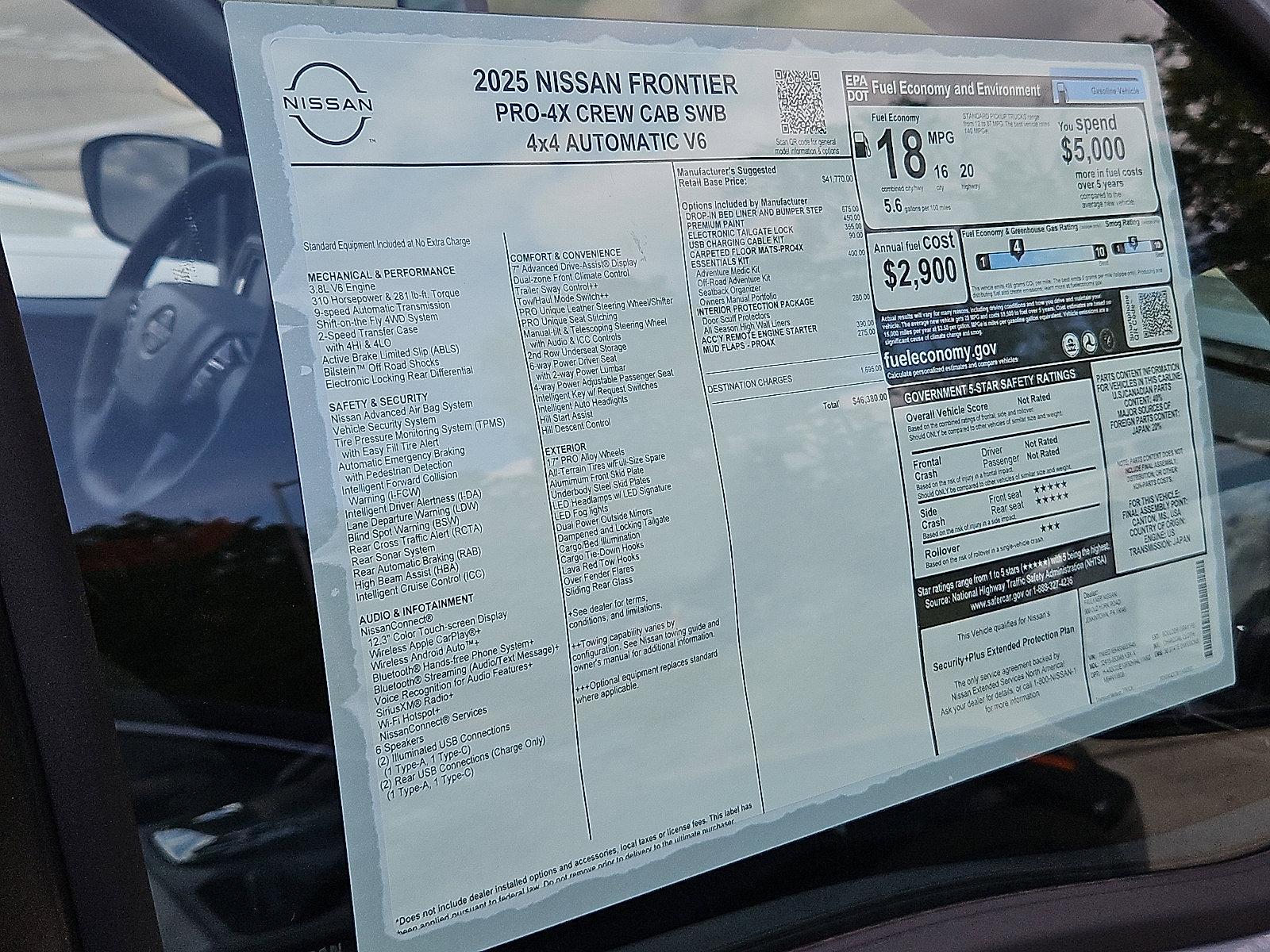 2025 Nissan Frontier Vehicle Photo in Jenkintown, PA 19046