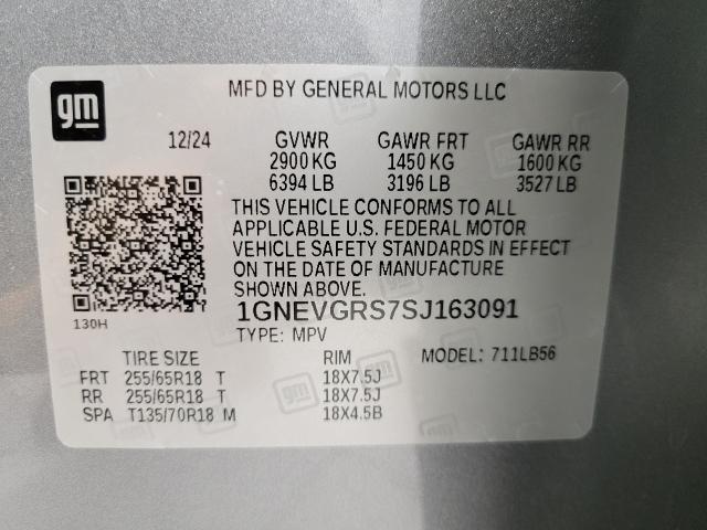 2025 Chevrolet Traverse Vehicle Photo in GREEN BAY, WI 54303-3330
