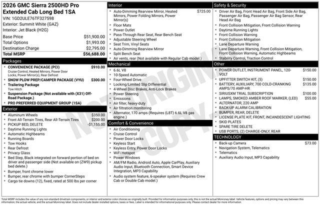 2026 GMC Sierra 2500 HD Vehicle Photo in Salt Lake City, UT 84119-3321