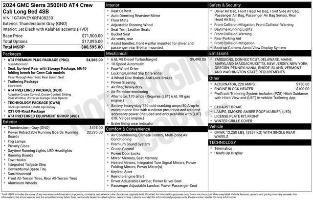 2024 GMC Sierra 3500 HD Vehicle Photo in DANBURY, CT 06810-5034