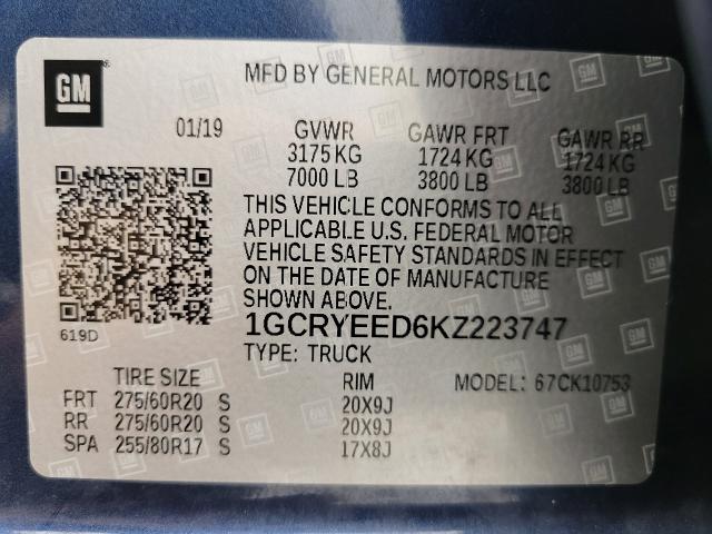 2019 Chevrolet Silverado 1500 Vehicle Photo in NEENAH, WI 54956-2243